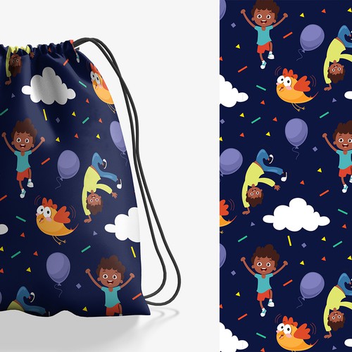 Drawstring Bag Designs for Boys Design by choudhary_b