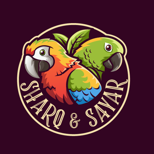 Logo for my Two Birds (Macaw & Yellow Naped Amazon) Design by wcosta design