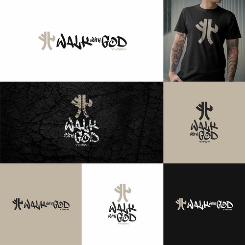 Walk With God Minimalist Luxury Logo for a Modern Faith & Fashion Brand Design by Alexander Ryashin