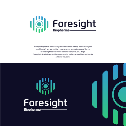 Biotechnology Company Logo Project: Foresight Biopharma Design by Oliver™