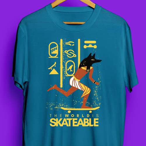 Diseño de The World is Skateable ... and we need an awesome tee design de SANT2