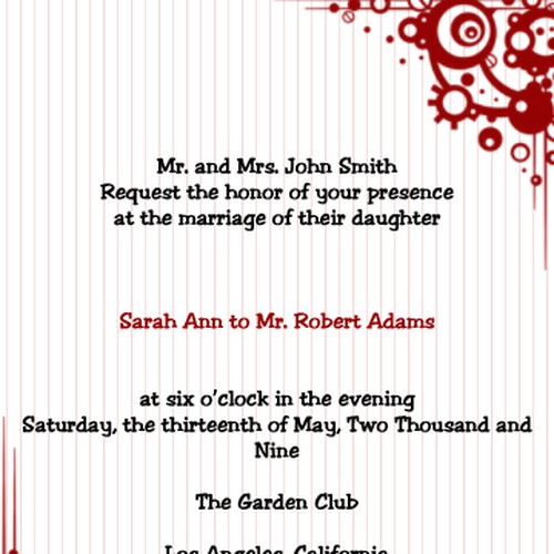 Letterpress Wedding Invitations Diseño de KENNYGUY2009