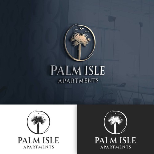 Rebrand/Redesign the logo for Palm Isle Apartments!! Design by Rav Astra