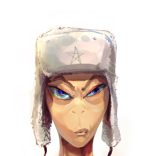 Alien main character design for a movie Design by miridi