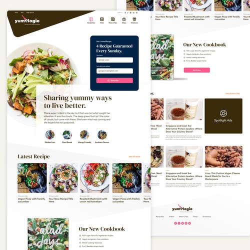 Web page design contest entry by Mickie Prasetya