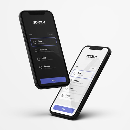 Elegant Sudoku game app design Design by V. L