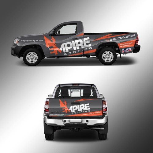 Create A Truck Wrap For Residential Roofing Company | Car, truck or van ...