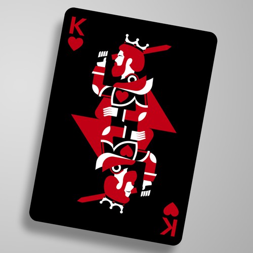 We want your artistic take on the King of Hearts playing card Réalisé par kostis Pavlou