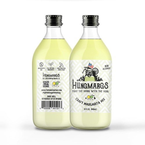 Margarita Mix Label existing beverage brand Design by Vectorila