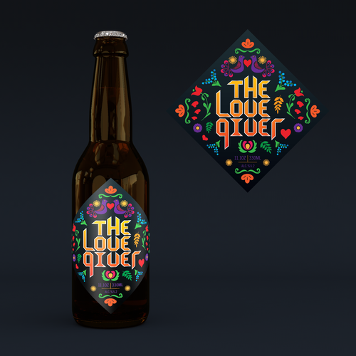 Beer **bottle** label Design by Han van Oss