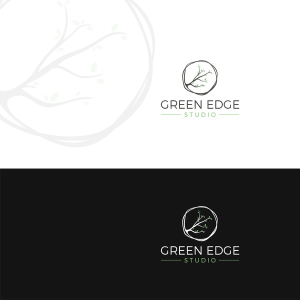 Green edge logo design