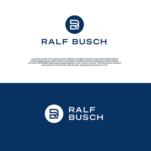 Ralf Busch Logo for Letter and Business Card Design réalisé par Pepe Delgado