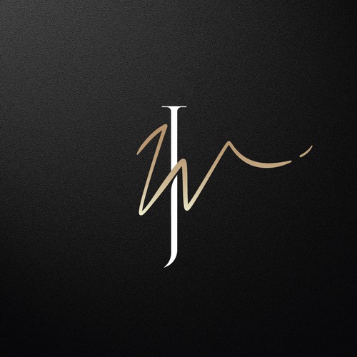 JW Script Logo Design by GinSonic