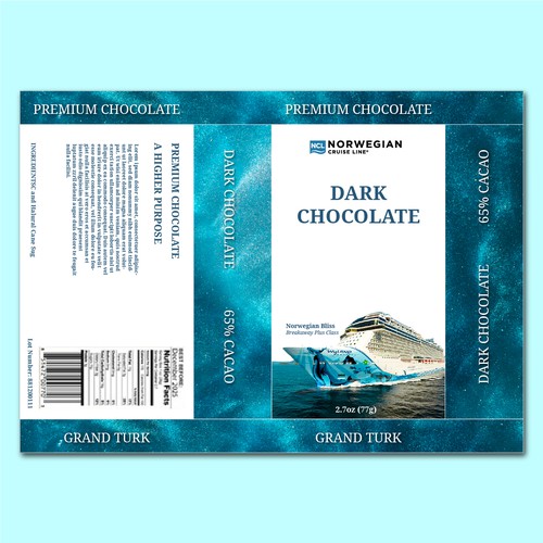 Chocolate Bar Wrapper for Cruiseline Design by ghraph!nk™