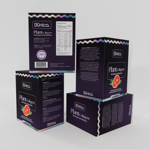 Designs | Collagen with personality. Clean and inviting box label ...