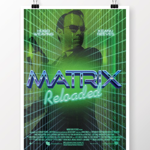 Create your own ‘80s-inspired movie poster! Design by KisaDesign