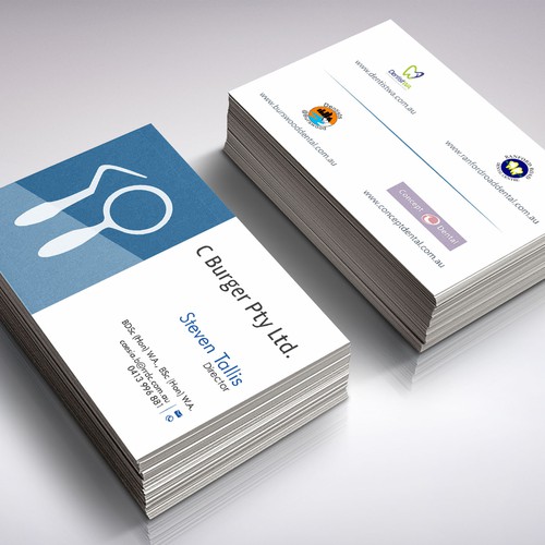 create professional cards for our dental business Design by grintdeveraux