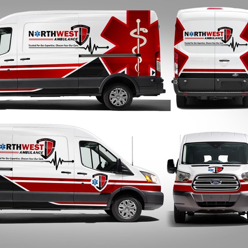 Design 911 Ambulance wrap on sprinter por J.Chaushev