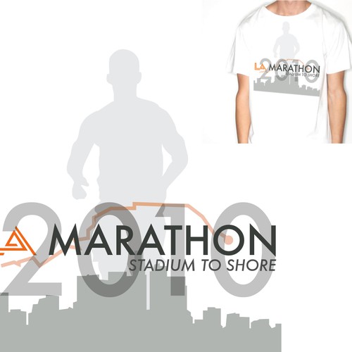Design di LA Marathon Design Competition di epoca.