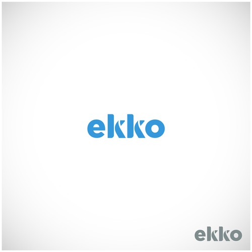 SIMPLE LOGO - ekko Letters then dm after Design by Ai Wan