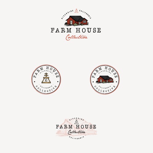 Design a mid-century modern, hipster logo for "Farm House Collective" retail & hospitality venue Design by CBT