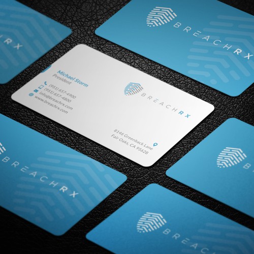 Professional B2B Card for Cyber Security Software Company Diseño de Galaxiya