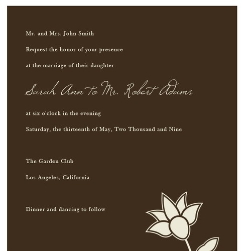 Letterpress Wedding Invitations Design by JessieWyatt