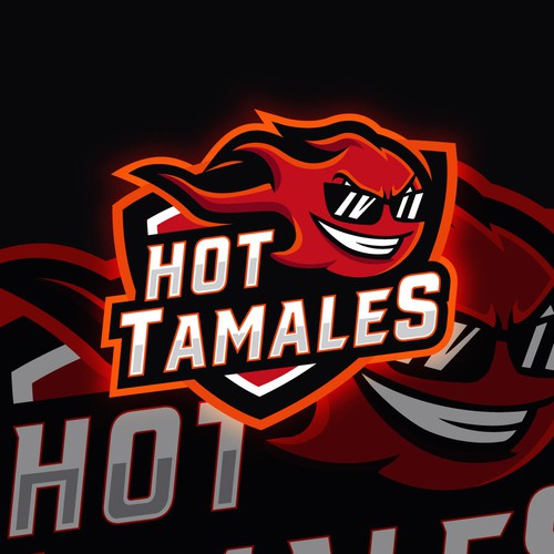 5-6 year olds need a soccer team logo! HOT TAMALES Diseño de JDRA Design