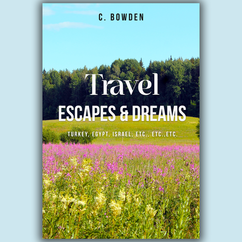 Cover for a travel/autobiography/brief essay book Design by aaliadraws