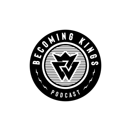 Masculine Logo Needed for Men's Podcast Design by Storiebird