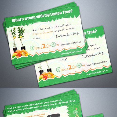 Citrus Site needs eye catching Promotional Post Card with zest and zing Design by Davud