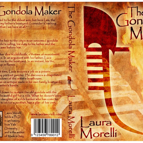 Book cover for The Gondola Maker: A novel set in 16th-century Venice Design by Pq.1