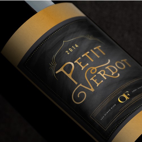 Design a new wine label for our new California red wine... Design by H.M.Design