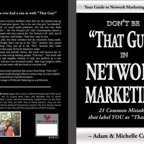 NCP BOOK COVER - Don't Be "That Guy" In Network Marketing Design by djnatelson