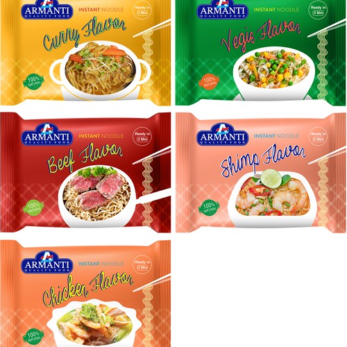 New Armanti Instant Noodles Design von sarapaheylo