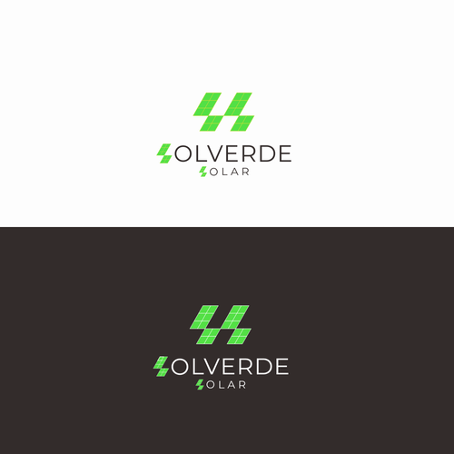 Clean logo for solar company Design by BHI+REND :)