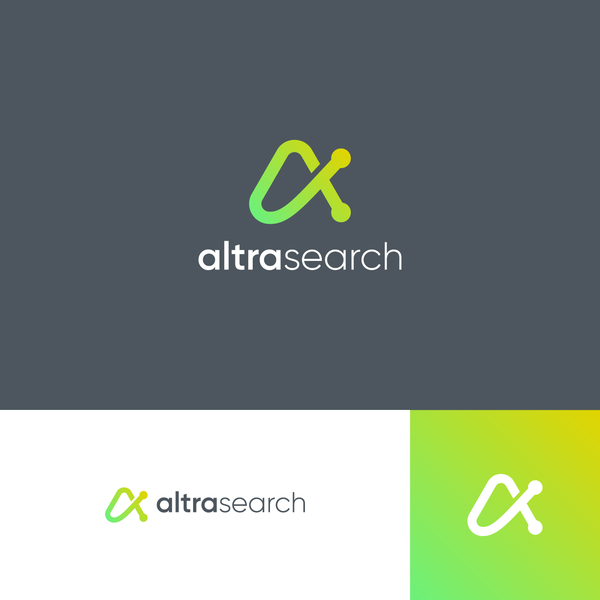 A Simple Modern Logo for Altra Search