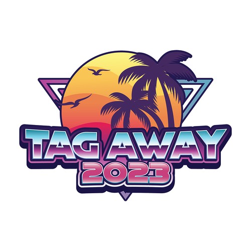 Miami 80s style logo Diseño de BryEarn