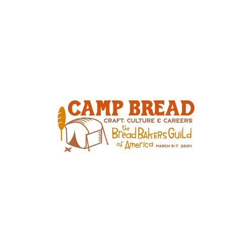 Seeking a playful and evocative logo for Camp Bread--an event for professional bakers Design by VictorChon