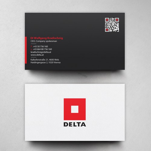 DELTA Business Card Relaunch-ontwerp door chandrayaan.creative