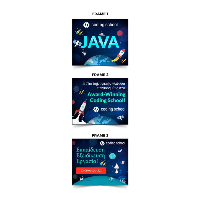 Design a killer-graphics animated banner for (Gold awarded) Coding ...
