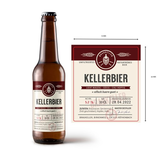Microbrauerei: Bierflasche sucht Etikettendesign Design by Krasi Miletieva