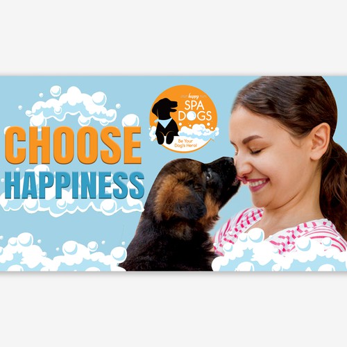 Choose Happiness Banner Design Design by The Cloud Digital