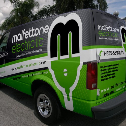 Electrical Contractor Vehicle Wrap Signage contest
