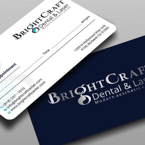 Modern Dental and Medical SPA business card Design réalisé par prosenjit_P