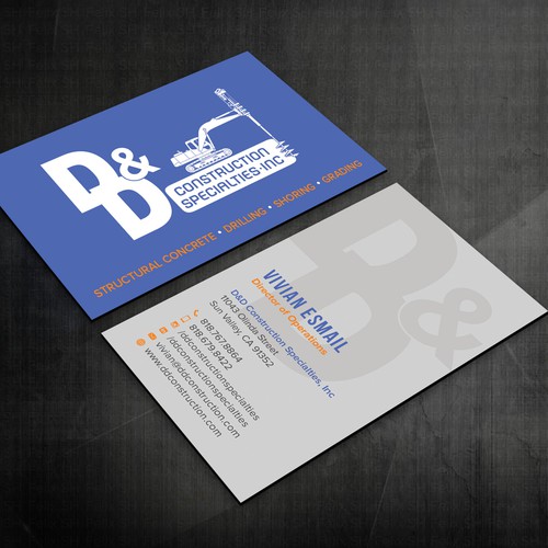 construction business card template