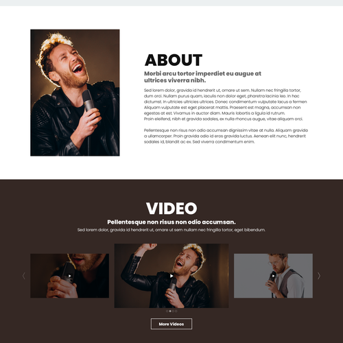 Design a website for artists of a London-based record label. Design by xandreanx.