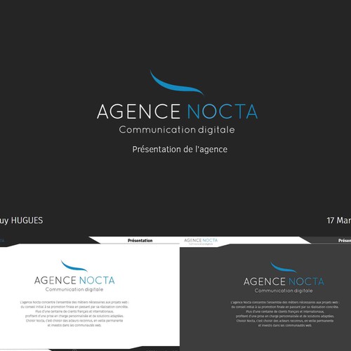 "Créer une présentation Power-Point pour agence de com" winning 