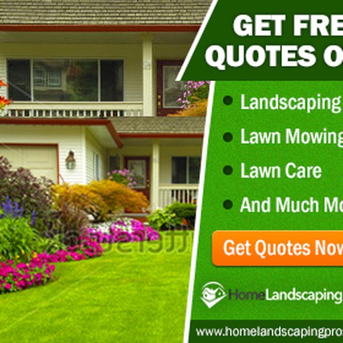 Fun and Exciting Landscaping Banner Ad Design by S@kiv