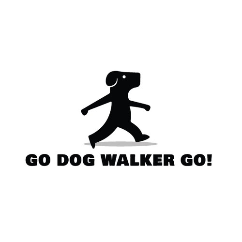 Need fun logo for GO! DOG WALKER GO!  Dog Walking Service Design by korzuen